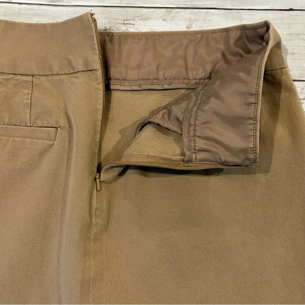 Banana Republic Size 4 Cotton Pencil Skirt, Tan Khaki above knee career - Picture 7 of 12